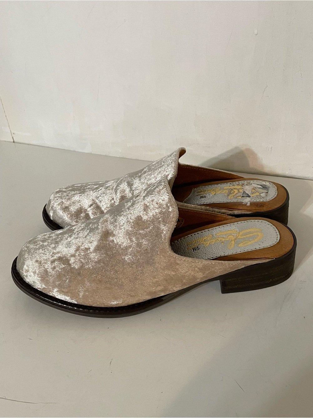 SBicca Crushed Velvet Mules